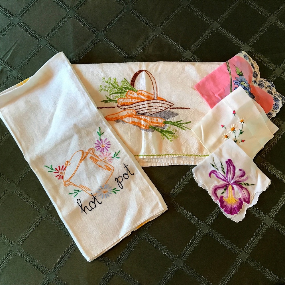 Vintage Embroidered Linens